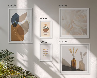 Lot de tableaux encadrés Décorations végétales bohèmes
