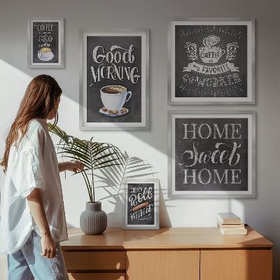 Tableau de décoration murale Inspirations pour un café rustique