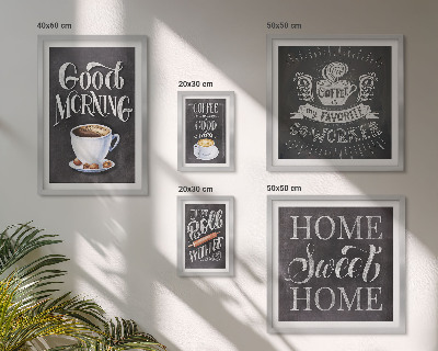 Tableau de décoration murale Inspirations pour un café rustique