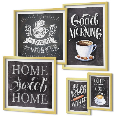 Tableau de décoration murale Inspirations pour un café rustique