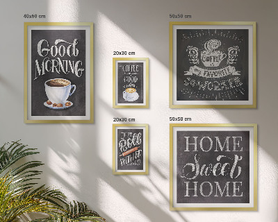 Tableau de décoration murale Inspirations pour un café rustique
