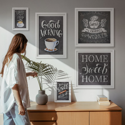 Tableau de décoration murale Inspirations pour un café rustique