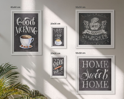 Tableau de décoration murale Inspirations pour un café rustique