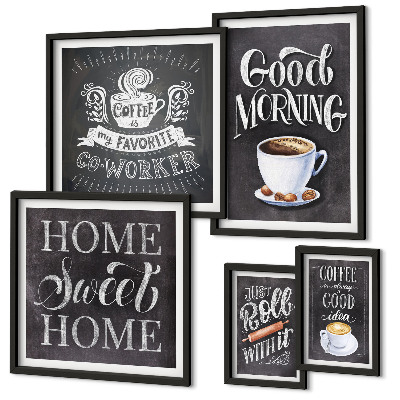 Tableau de décoration murale Inspirations pour un café rustique