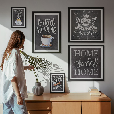 Tableau de décoration murale Inspirations pour un café rustique