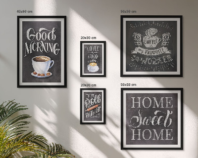 Tableau de décoration murale Inspirations pour un café rustique