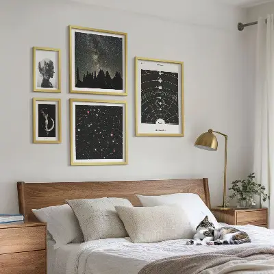 Inspirations cosmiques de la galaxie ensemble de 5 tableaux