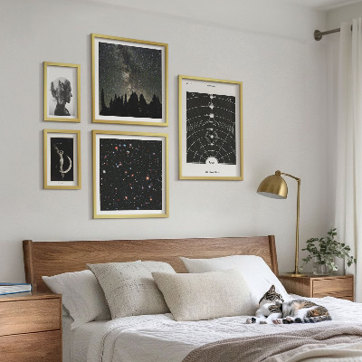 Ensemble de 5 tableaux Inspirations cosmiques de la galaxie