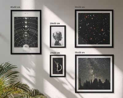 Ensemble de 5 tableaux Inspirations cosmiques de la galaxie