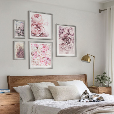 Tableau de décoration murale Compositions florales vintage