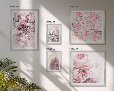 Tableau de décoration murale Compositions florales vintage
