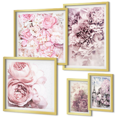 Tableau de décoration murale Compositions florales vintage