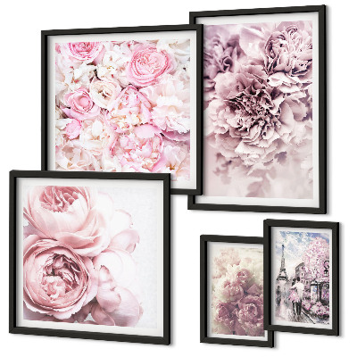 Tableau de décoration murale Compositions florales vintage