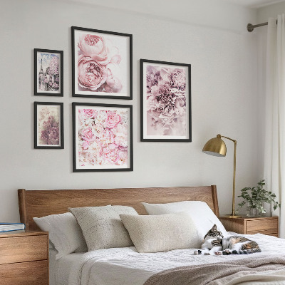 Tableau de décoration murale Compositions florales vintage