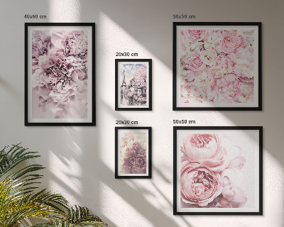 Tableau de décoration murale Compositions florales vintage