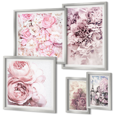 Tableau de décoration murale Compositions florales vintage