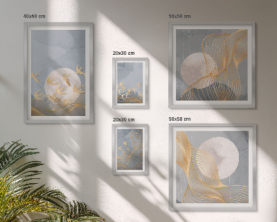 Ensemble de 5 tableaux Harmonie de la nature et délicatesse
