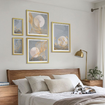 Ensemble de 5 tableaux Harmonie de la nature et délicatesse