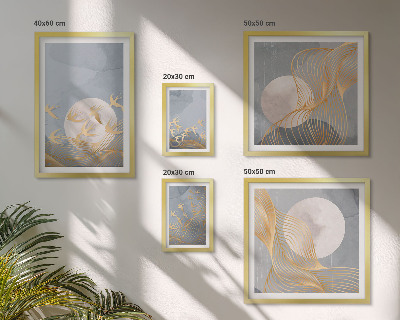 Ensemble de 5 tableaux Harmonie de la nature et délicatesse