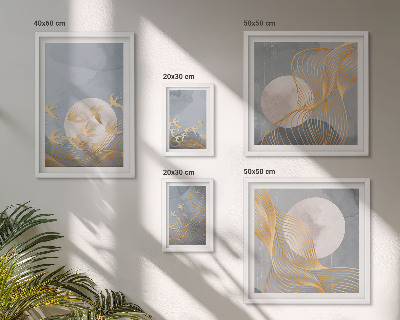 Ensemble de 5 tableaux Harmonie de la nature et délicatesse