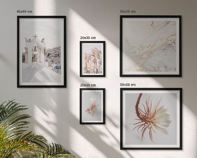 Ensemble de 5 tableaux Architecture et nature aux vues élégantes