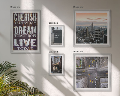 Tableau de décoration murale Des slogans inspirants pour les villes