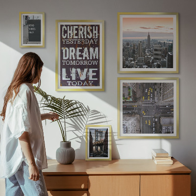 Tableau de décoration murale Des slogans inspirants pour les villes