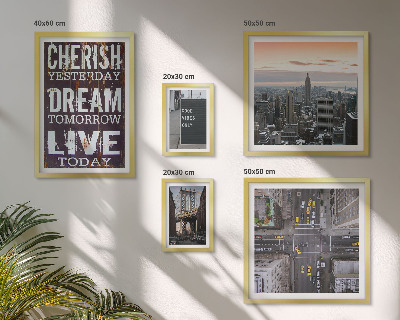 Tableau de décoration murale Des slogans inspirants pour les villes