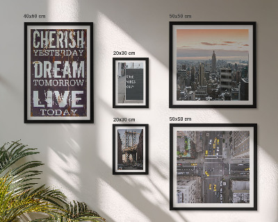 Tableau de décoration murale Des slogans inspirants pour les villes