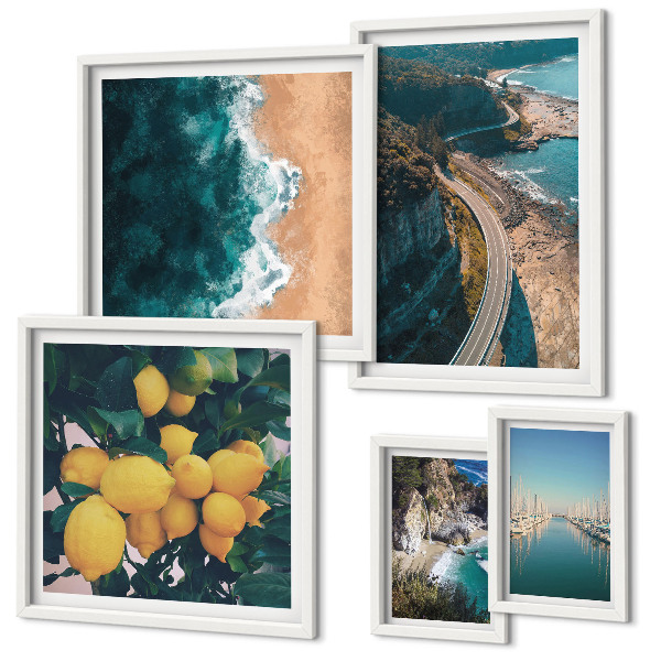 Tableau de décoration murale Paysages de plage agrumes