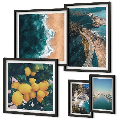 Tableau de décoration murale Paysages de plage agrumes
