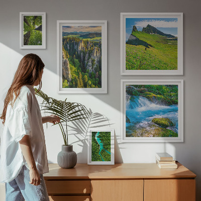 Tableau de décoration murale Paysages montagnes rivières forêts