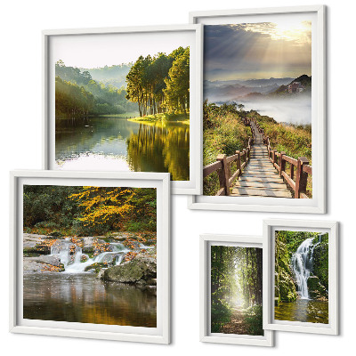 Tableau de décoration murale Paysages naturels, cascades, sentiers forestiers