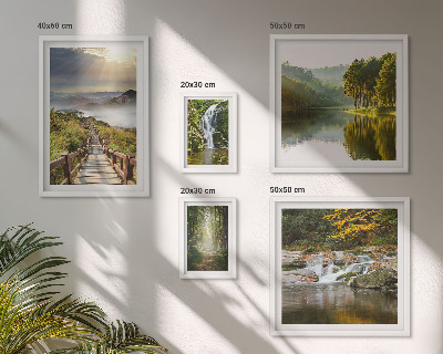 Tableau de décoration murale Paysages naturels, cascades, sentiers forestiers