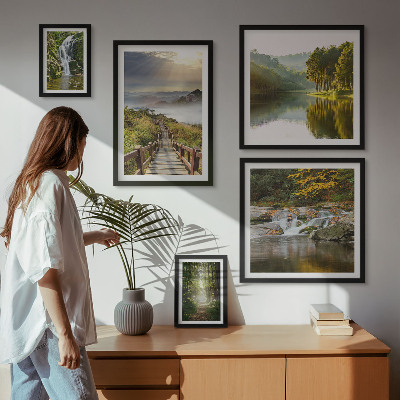 Tableau de décoration murale Paysages naturels, cascades, sentiers forestiers