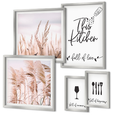 Tableau de décoration murale Cuisine bohème, j'adore cuisiner