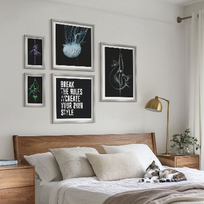 Ensemble de 5 tableaux Motifs créatifs abstraits