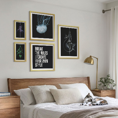 Ensemble de 5 tableaux Motifs créatifs abstraits