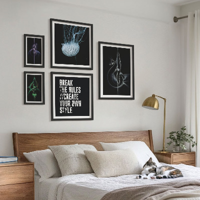 Ensemble de 5 tableaux Motifs créatifs abstraits