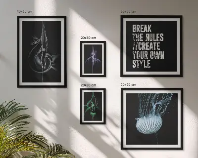 Motifs créatifs abstraits ensemble de 5 tableaux