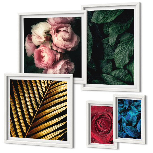 Tableau de décoration murale Motifs floraux végétaux