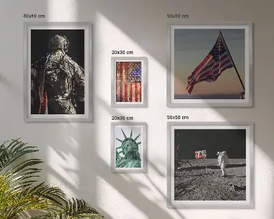 Tableau de décoration murale sur le symbolisme de l'histoire américaine