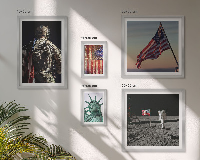 Tableau de décoration murale Symbolisme américain de l'histoire