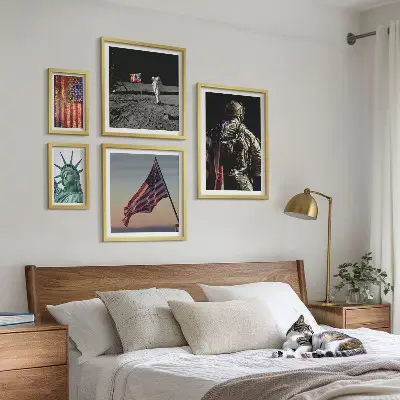 Tableau de décoration murale sur le symbolisme de l'histoire américaine