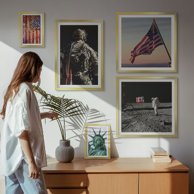 Tableau de décoration murale Symbolisme américain de l'histoire