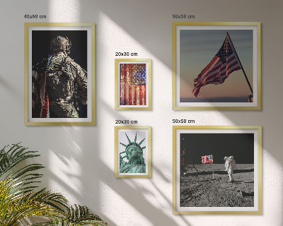 Tableau de décoration murale Symbolisme américain de l'histoire