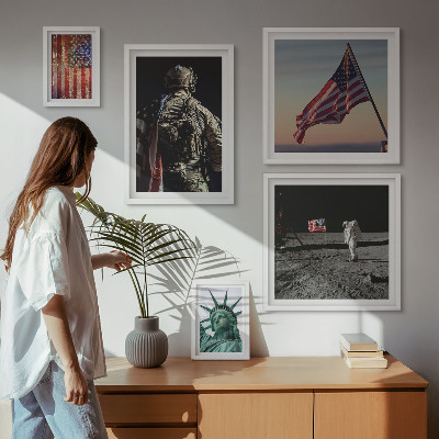Tableau de décoration murale Symbolisme américain de l'histoire