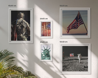 Tableau de décoration murale Symbolisme américain de l'histoire