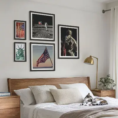 Tableau de décoration murale sur le symbolisme de l'histoire américaine