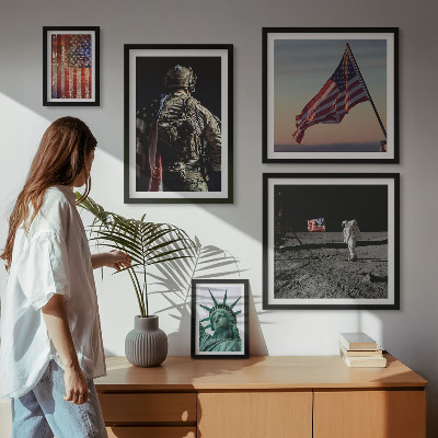 Tableau de décoration murale Symbolisme américain de l'histoire